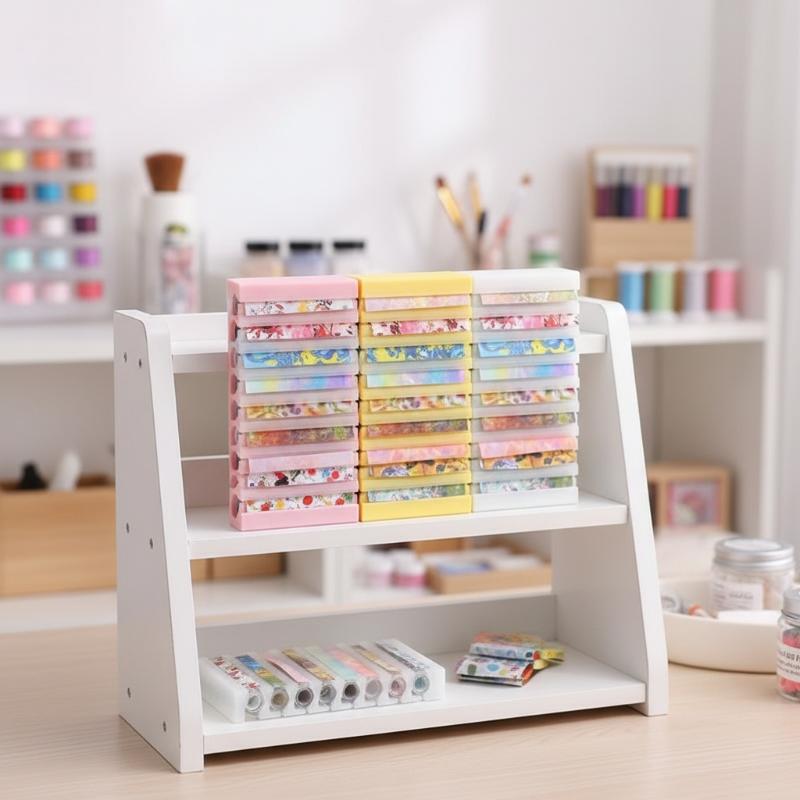 Tech Accessories Box - 10 Grid Nail Transfer Paper Organizer