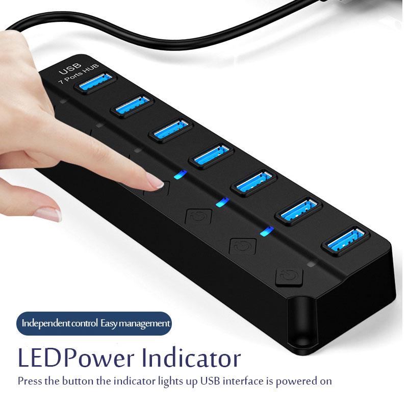 USB Hub USB 3.0 Power Adapter  - Usb Hub 7 Port ulasan dan harga
