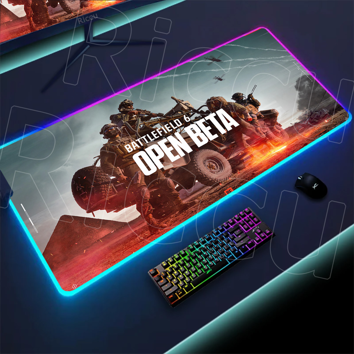New Gamer Rgb Desk Mat Back Li - Tech Table Accessories ulasan dan harga
