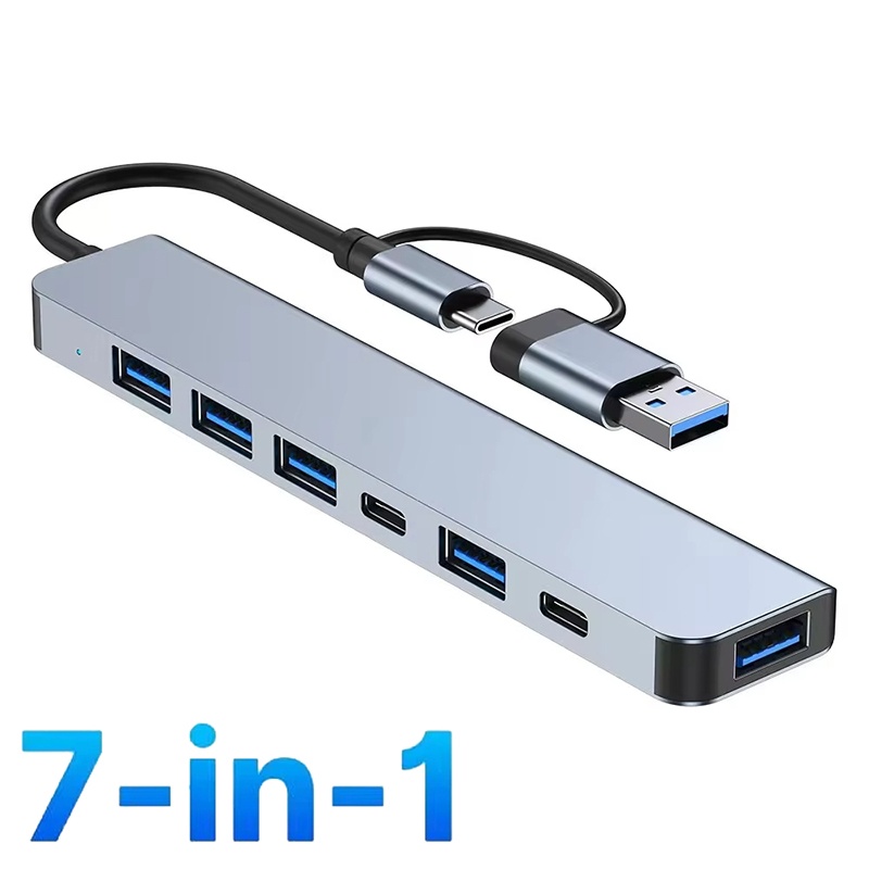 USB 3.0 HUB Type C to 7 Port U - Usb Hub 7 Port ulasan dan harga