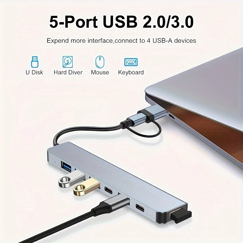 USB 3.0 HUB Type C to 7 Port U - Usb Hub 7 Port ulasan dan harga