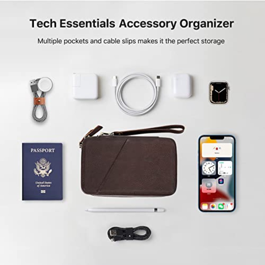 Full Grain Leather Electronic  - Tech Accessories Box ulasan dan harga