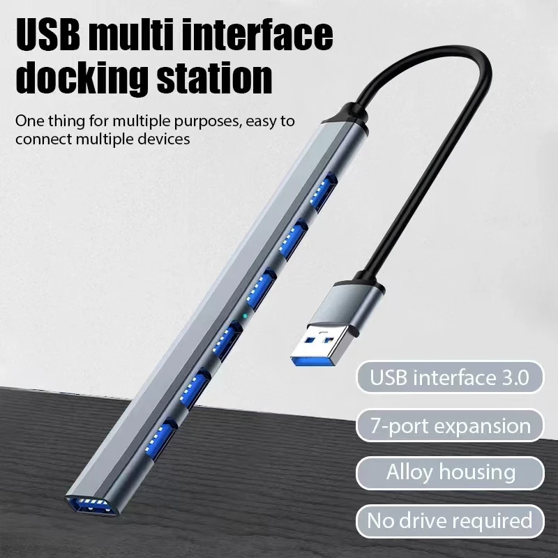 7 Ports USB 3.0 Type C HUB Exp - Usb Hub 7 Port ulasan dan harga