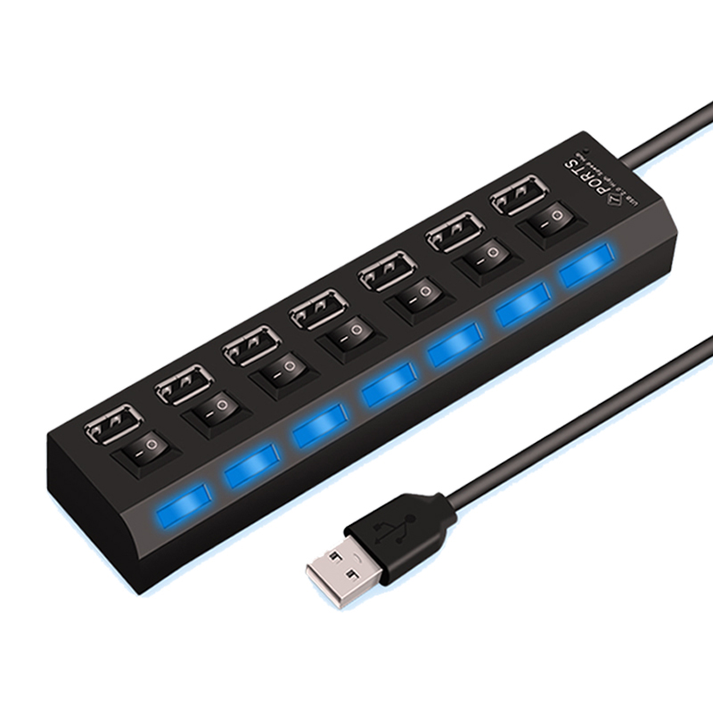 7 Ports USB HUB USB Switch Usb - Usb Hub 7 Port ulasan dan harga