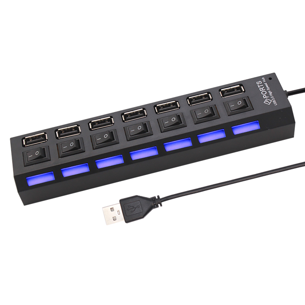 7 Ports USB HUB USB Switch Usb - Usb Hub 7 Port ulasan dan harga