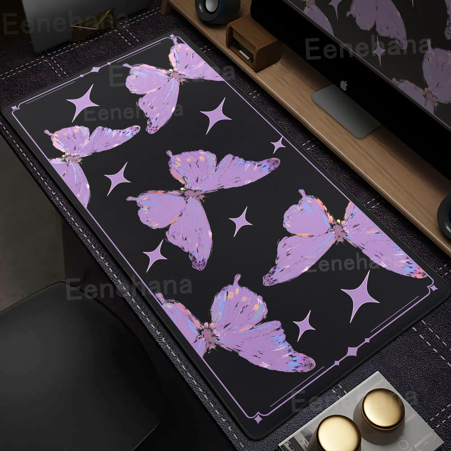 Butterfly Flower Mouse Pad Key - Tech Table Accessories ulasan dan harga