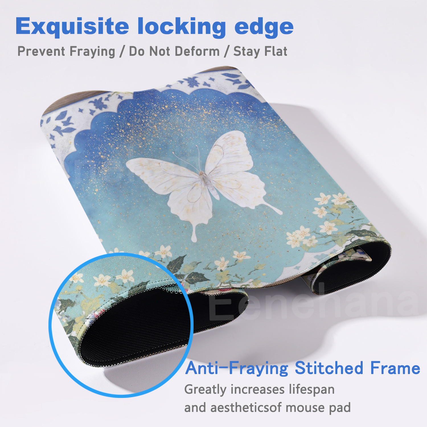 Butterfly Flower Mouse Pad Key - Tech Table Accessories ulasan dan harga