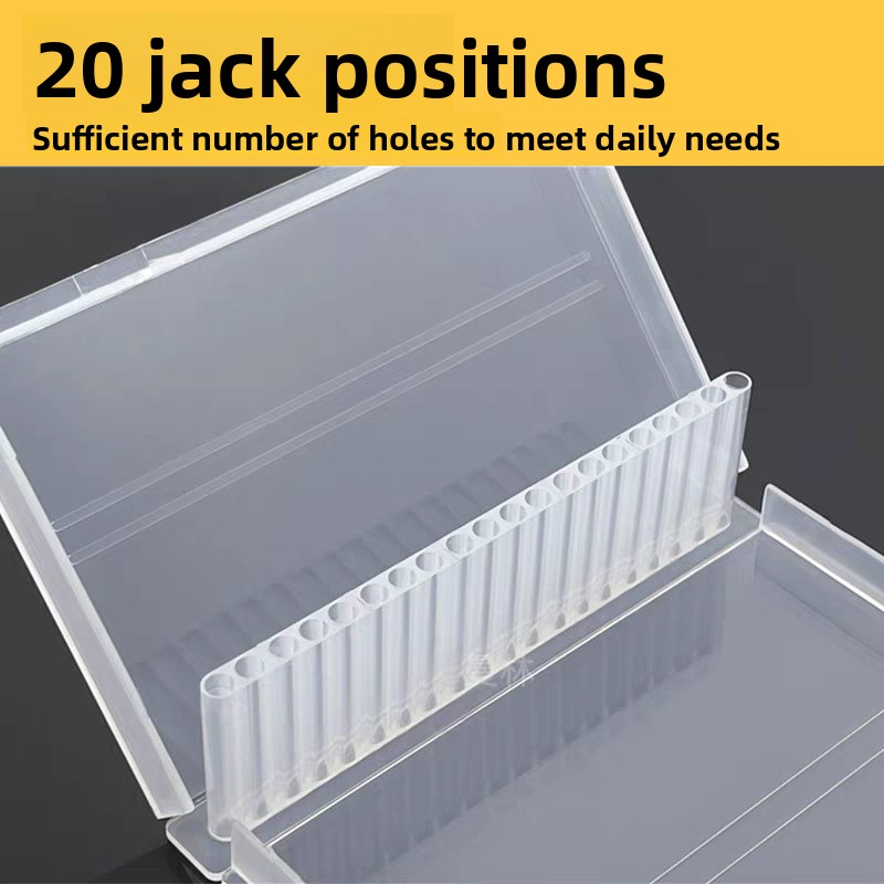 1/2/3PCS 20 Slots Clear Nail D - Tech Accessories Box ulasan dan harga