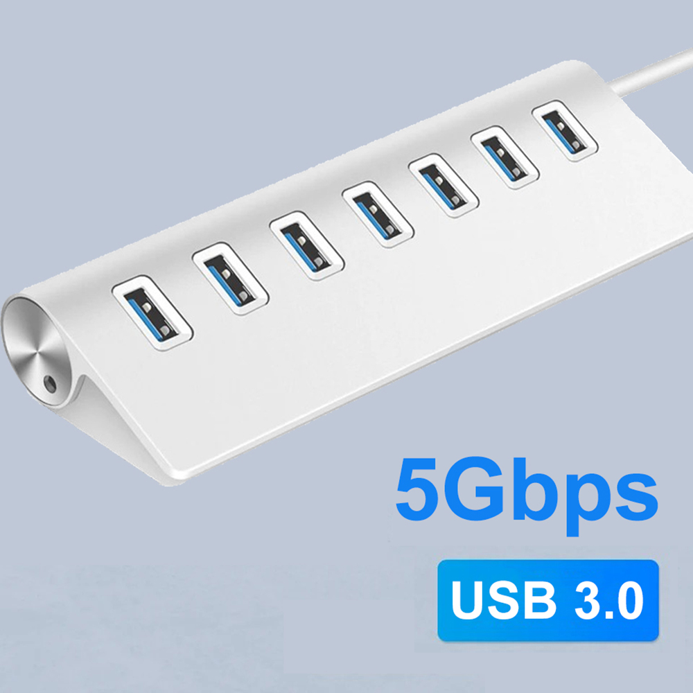 Aluminum Alloy USB 3.0 HUB 7 P - Usb Hub 7 Port ulasan dan harga