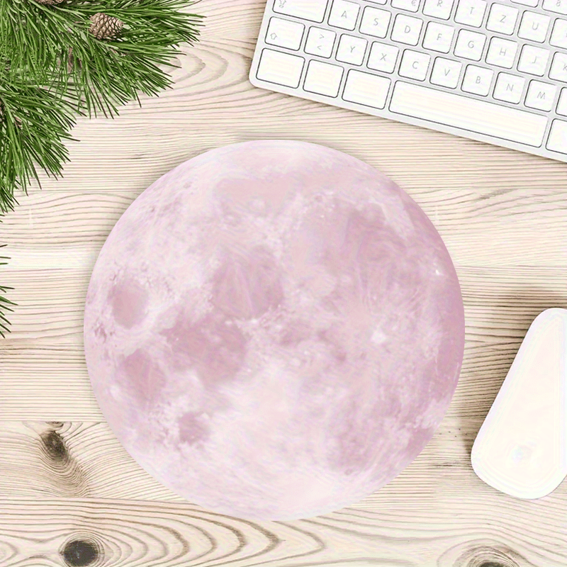 Moon pattern  round Mouse Pad  - Tech Table Accessories ulasan dan harga