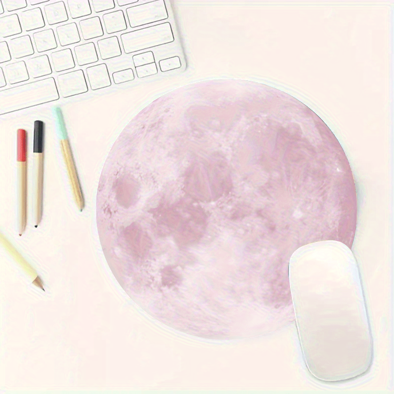 Moon pattern  round Mouse Pad  - Tech Table Accessories ulasan dan harga