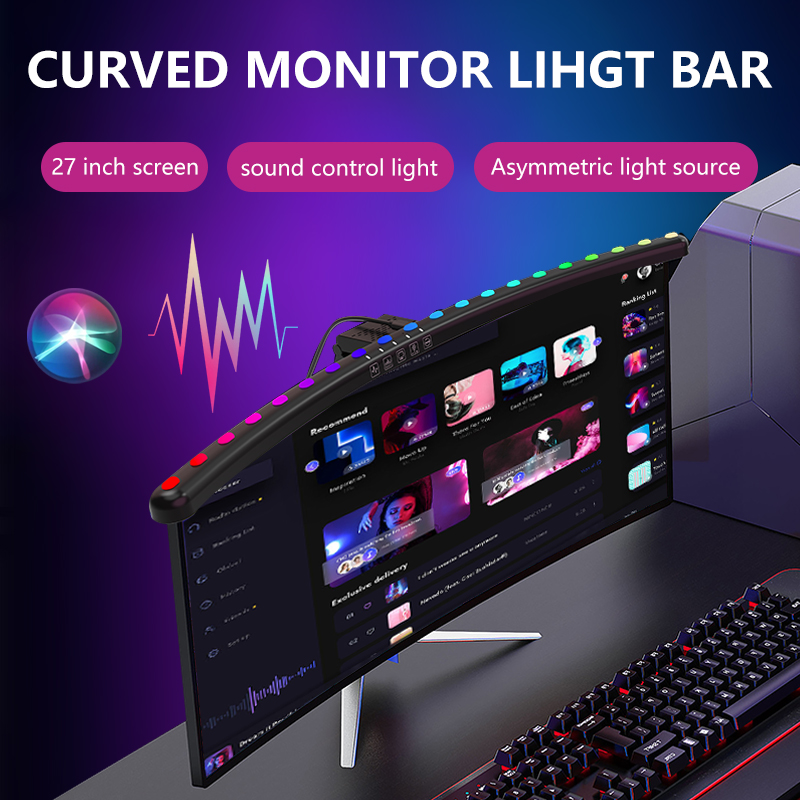 RGB Light Bar Monitor Smart Se - Tech Table Accessories ulasan dan harga