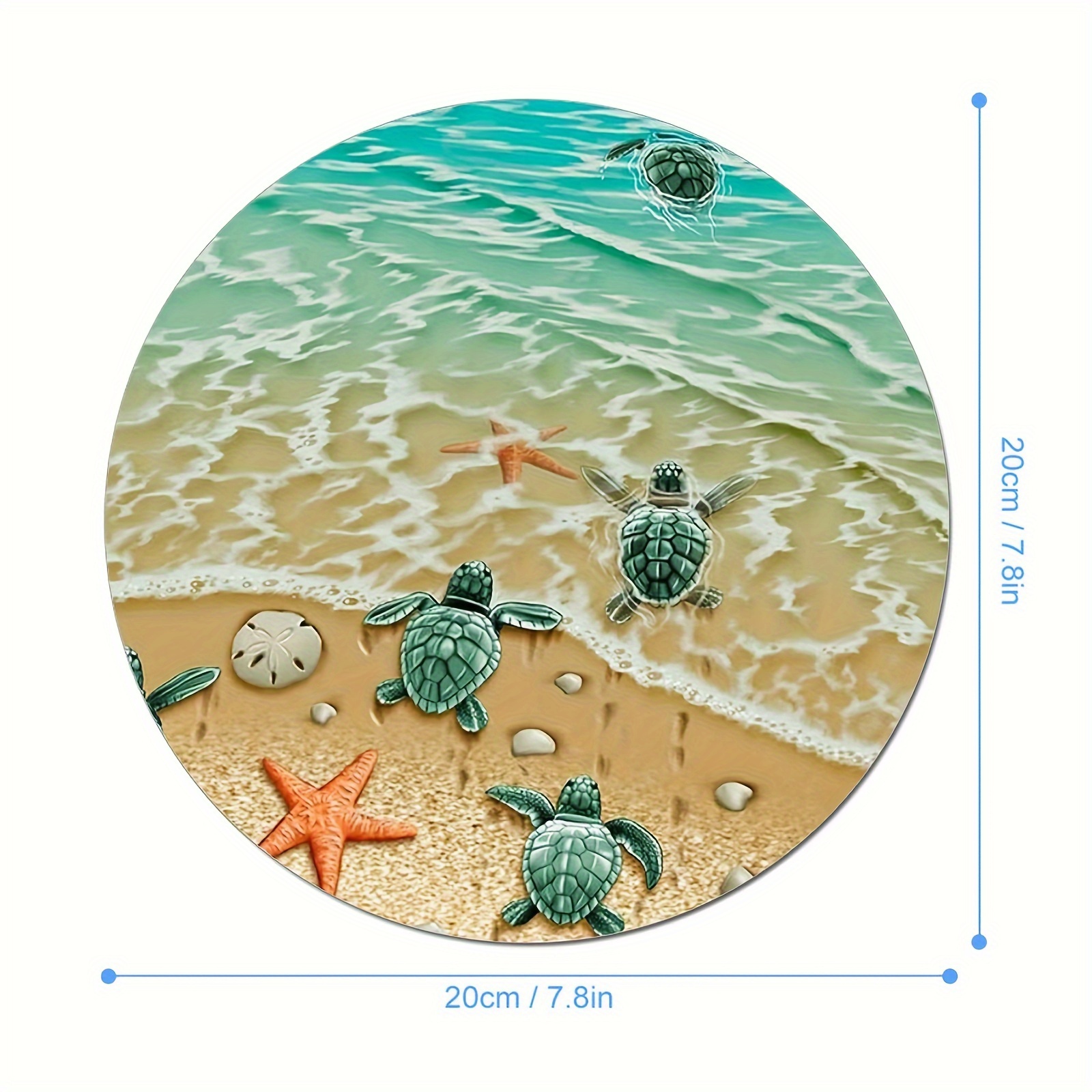 Adorable Turtle Starfish Round - Tech Table Accessories ulasan dan harga